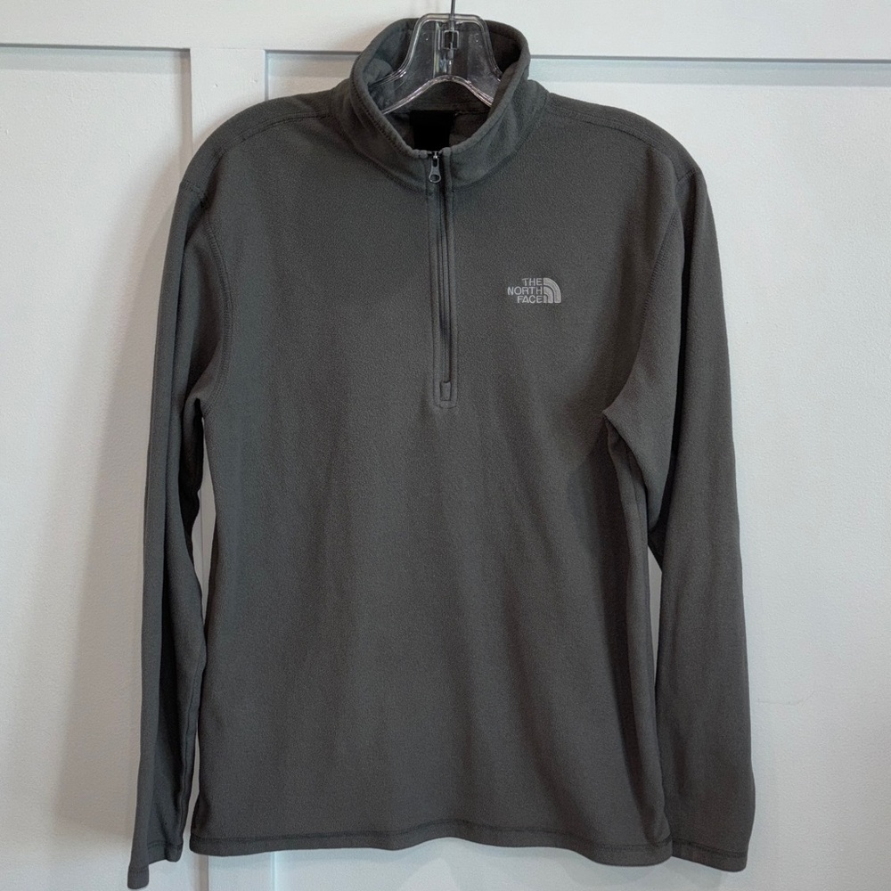 The North Face Charcoal Gray Half-Zip Fleece Pullover